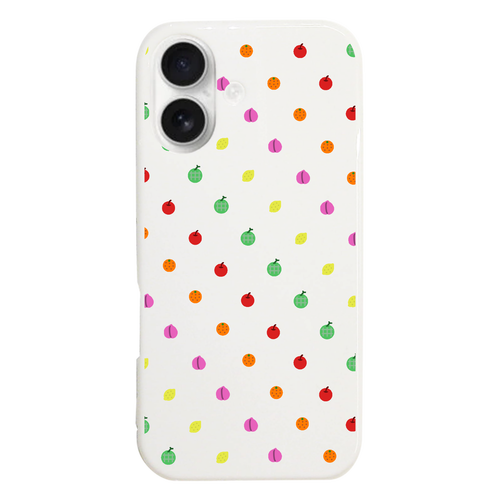 ドット よく見るとフルーツ iPhone17 (ハードケース)