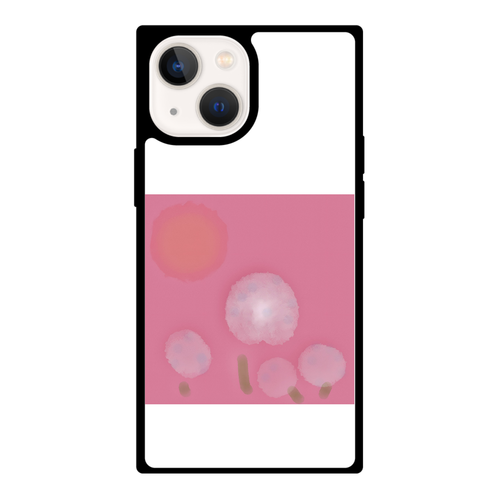 おひさまが出ているね iPhone 13 mini 背面強化ガラス(スクエア)