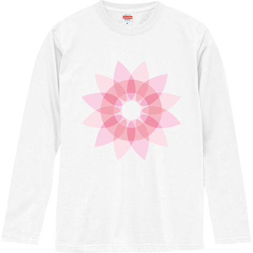 Flower 01 ロングスリーブTシャツ