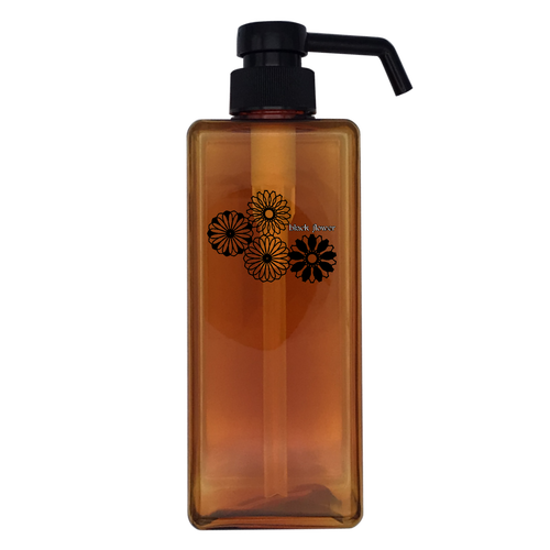 ブラックフラワー アルコール用プッシュボトル650ml