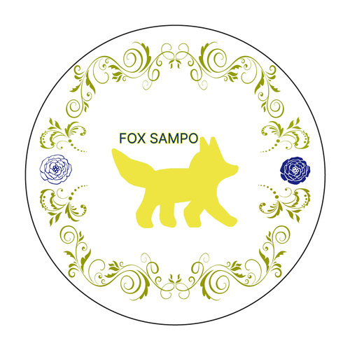 FOX SAMPO　和柄のコースター 珪藻土コースター (丸)