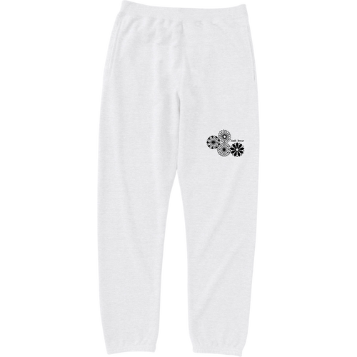 ブラックフラワー レギュラースウェットパンツ