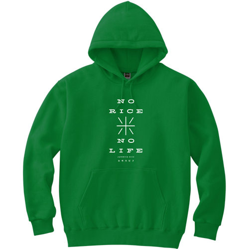 お米大好き・NO RICE NO LIFE 2 軽量プルパーカー (長袖プリント)