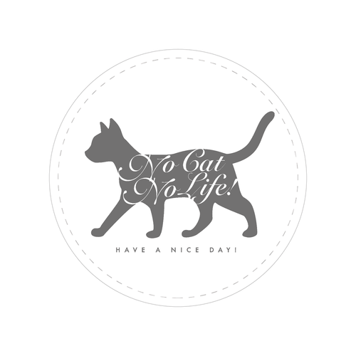 NO CAT NO LIFE 3 44mm缶バッジ