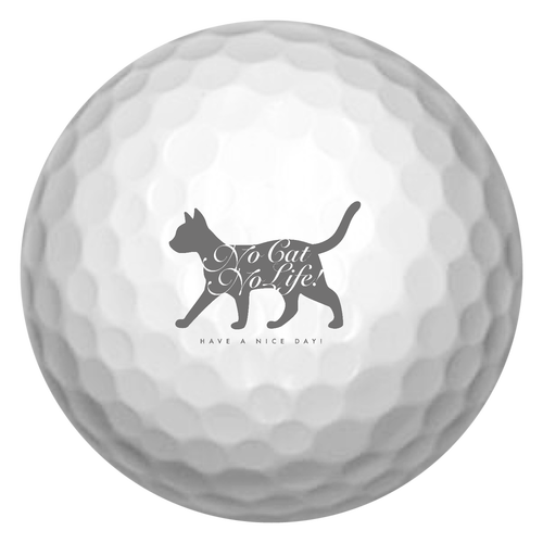 NO CAT NO LIFE 3 ゴルフボール(3個セット)