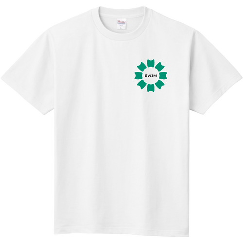 プルフラワー＆SWIM（G）両面プリント 定番Ｔシャツ
