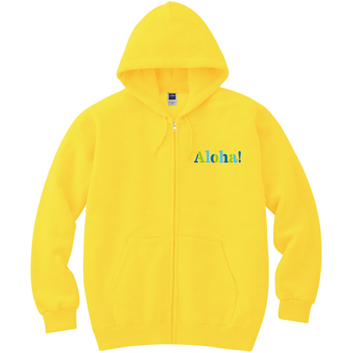 Aloha! 1 軽量ジップアップパーカー