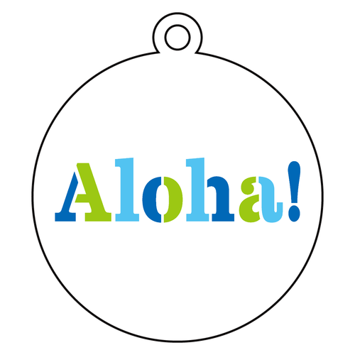 Aloha! 1 アクリルキーホルダー　丸型 (6cm)