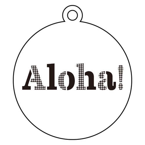 Aloha! ２ アクリルキーホルダー　丸型 (6cm)