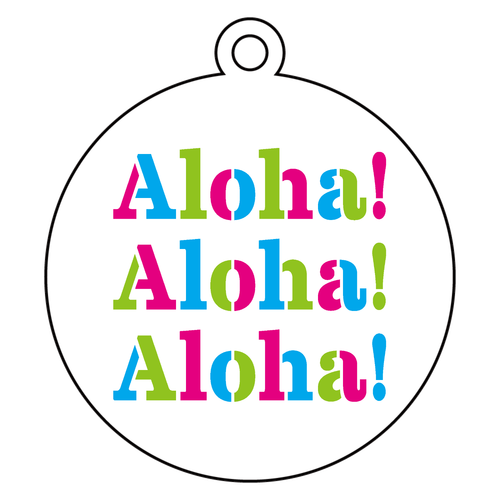 Aloha! 3 アクリルキーホルダー　丸型 (6cm)