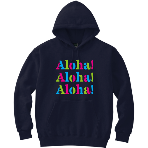 Aloha! 3 軽量プルパーカー (長袖プリント)