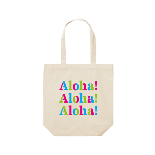 Aloha! 3 レギュラーキャンバストートバッグ(M) (フルカラー転写プリント)
