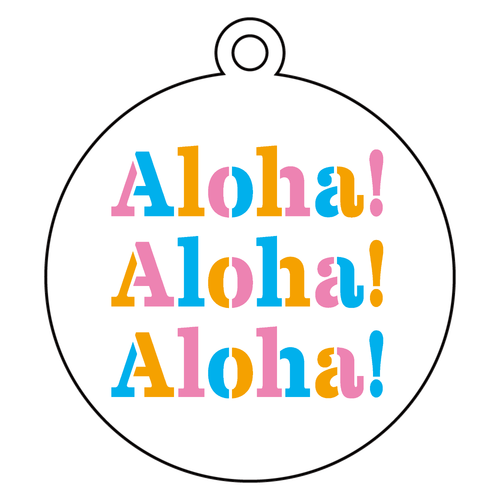 Aloha! 4 アクリルキーホルダー　丸型 (6cm)