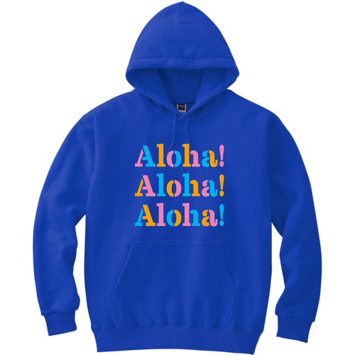 Aloha! 4 軽量プルパーカー (長袖プリント)
