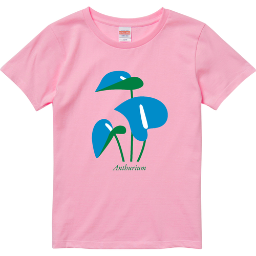 Anthurium Blue ハイクオリティーTシャツ（ガールズ）