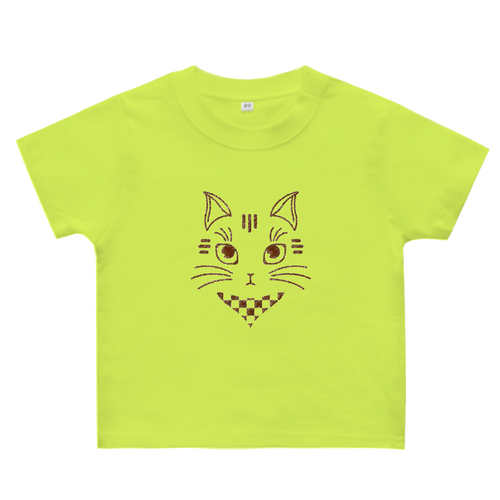 ねこかわいい(クレヨン) ヘビーウェイトベビーＴシャツ