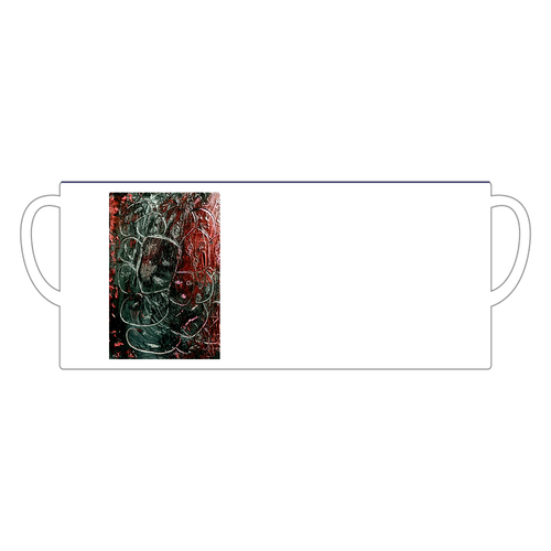 心の顔 陶器マグストレート バイカラー