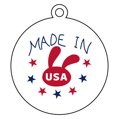 【MADE IN USA】キーホルダー アクリルキーホルダー　丸型 (6cm)