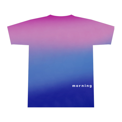 朝やけ 全面インクジェットTシャツ(M)