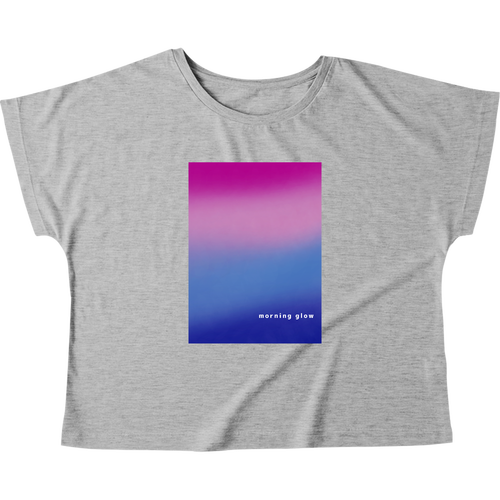 朝やけ ウィメンズ ドルマン Tシャツ