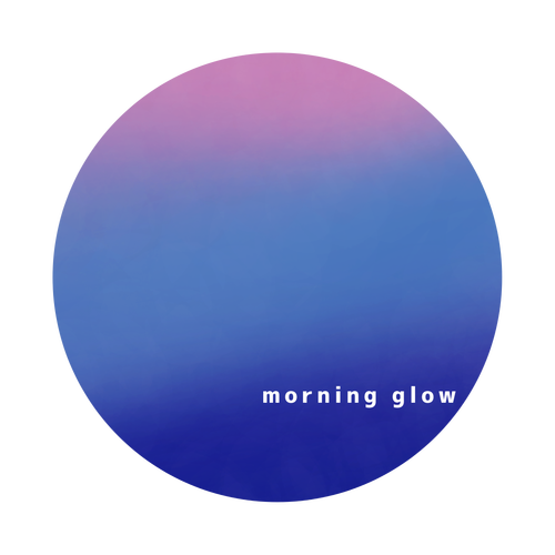 朝やけ ホログラムオリジナル缶バッジ(白地無し）（56mm）