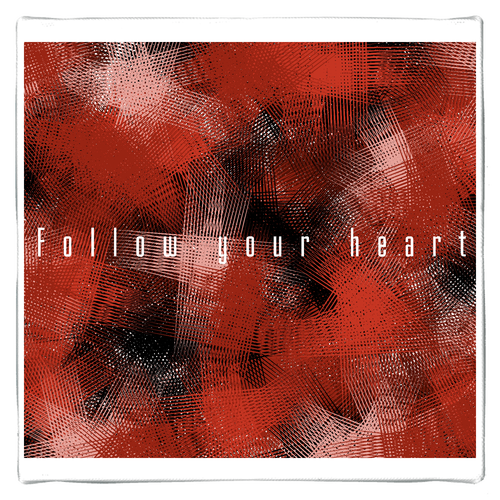 Follow your heart ファブリックパネル (180×180mm)