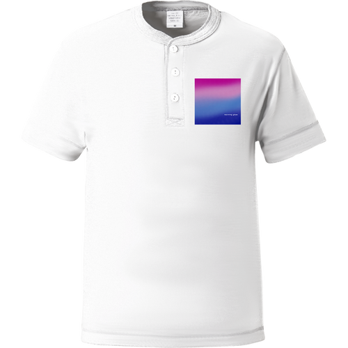 朝やけ ヘンリーネックTシャツ