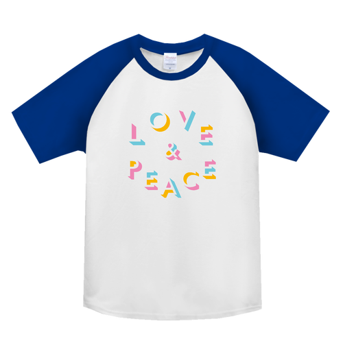 Love & Peace ヘビーウェイトラグランＴシャツ