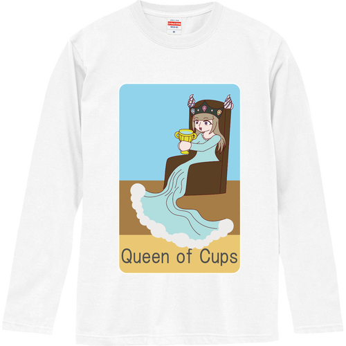 カップのクイーン ロングスリーブTシャツ