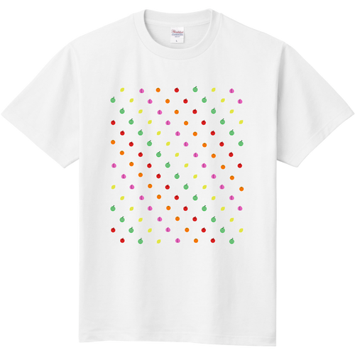 ドット よく見るとフルーツ 定番Ｔシャツ