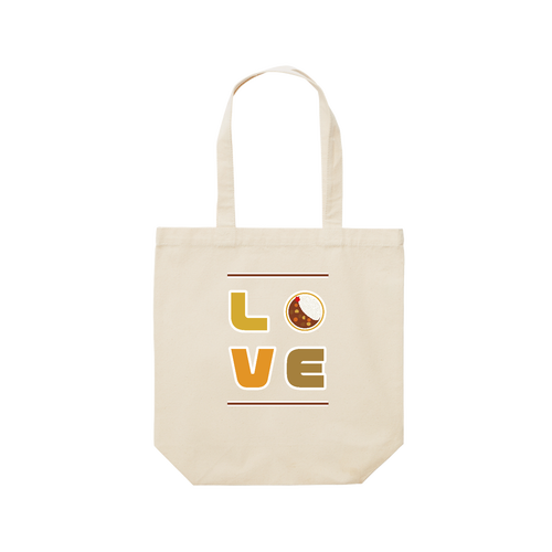 カレーLOVE レギュラーキャンバストートバッグ(M) (フルカラー転写プリント)