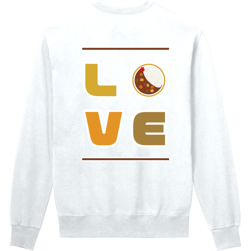カレーLOVE　背面プリント 定番スウェット