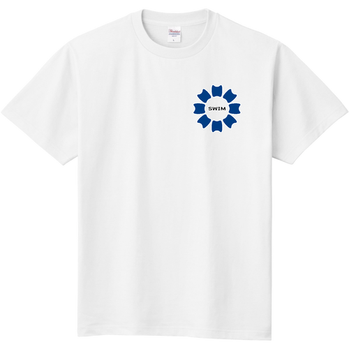 プルフラワー＆SWIM（B）両面プリント 定番Ｔシャツ