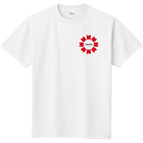 プルフラワー＆SWIM（R）両面プリント 定番Ｔシャツ