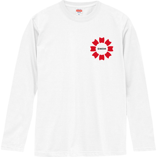 プルフラワー＆SWIM（R）両面プリント ロングスリーブTシャツ