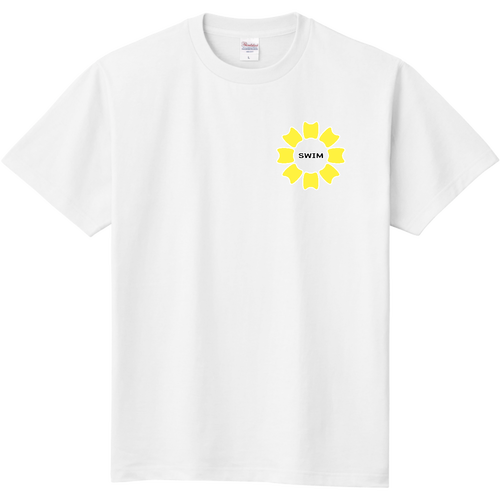 プルフラワー＆SWIM（Y）両面プリント 定番Ｔシャツ