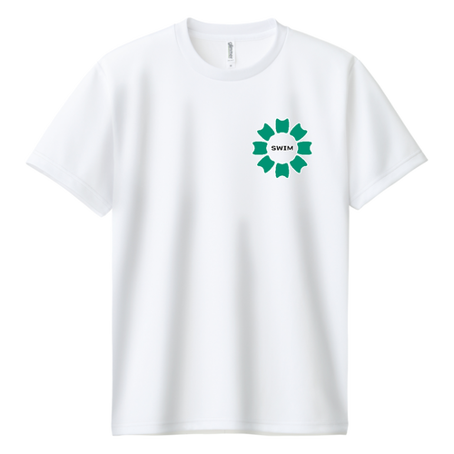 プルフラワー＆SWIM（G）両面プリント ドライＴシャツ