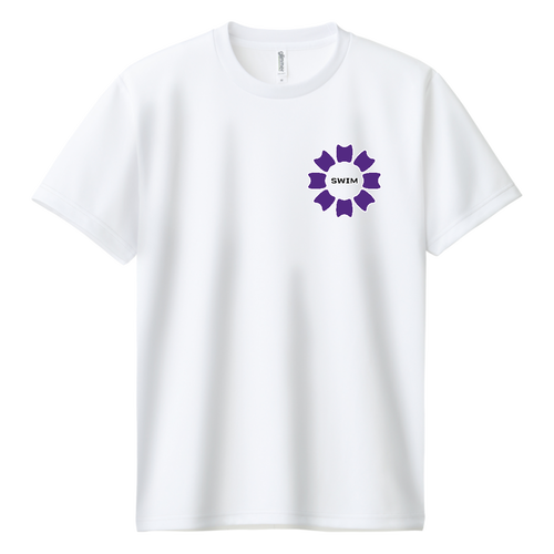 プルフラワー＆SWIM（V）両面プリント ドライＴシャツ