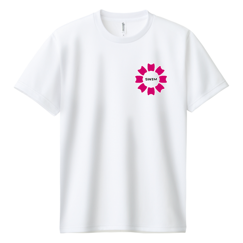 プルフラワー＆SWIM（P）両面プリント ドライＴシャツ