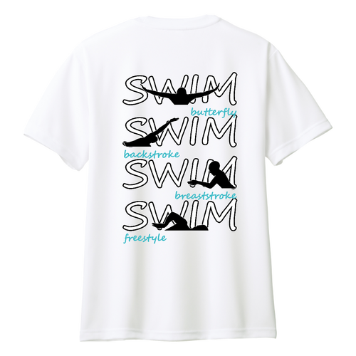 SWIM（E）背面プリント ドライＴシャツ