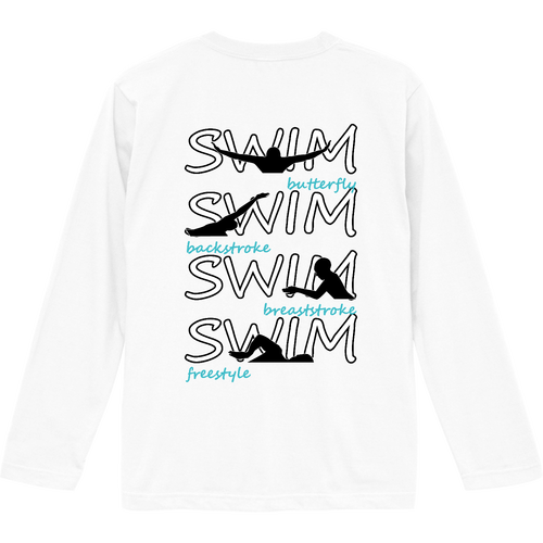 SWIM（E）背面プリント ロングスリーブTシャツ