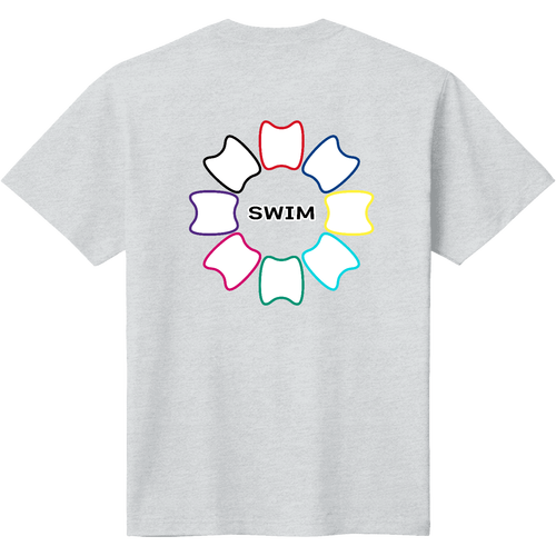 プルフラワー（A2）（SWIM）背面プリント 定番Ｔシャツ