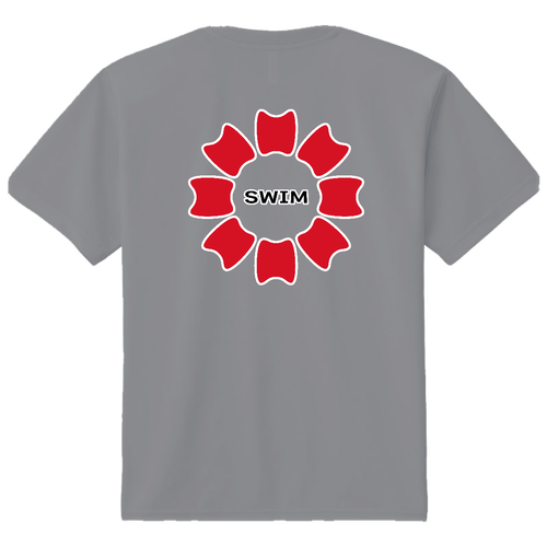 プルフラワー（R）（SWIM）背面プリント ドライＴシャツ