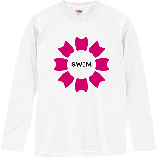 プルフラワー（P）（SWIM） ロングスリーブTシャツ