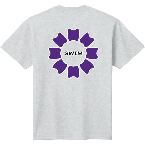 プルフラワー（V）（SWIM）背面プリント 定番Ｔシャツ