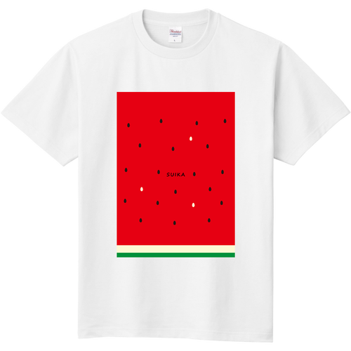 すいか（赤） 定番Ｔシャツ