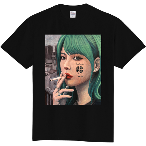 Doclover タバコを吸う女　 定番Ｔシャツ