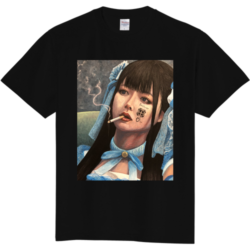Doclover タバコを吸う女　 定番Ｔシャツ