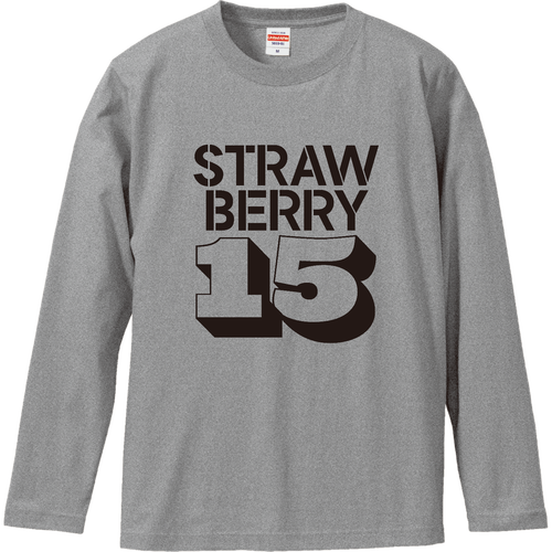 STRAWBERRY 15・イチゴ大好き ロングスリーブTシャツ