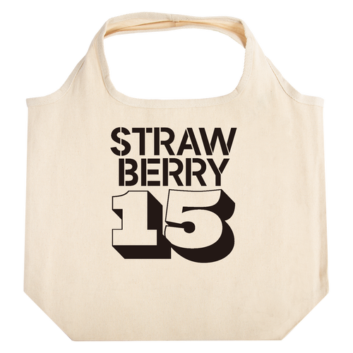 STRAWBERRY 15・イチゴ大好き たためるマルシェ【白プリントあり】